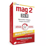 MAG 2 Nervosité - fatigue Lot de 2 Boites de 45 gommes Arôme Framboise