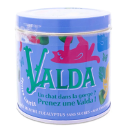 VALDA sans sucre Gomme menthe - eucalyptus Boite de 140 grammes