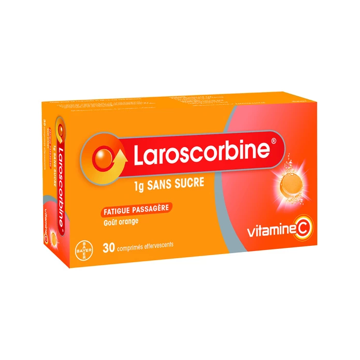 LAROSCORBINE sans sucre 1g Comprimés effervescents  2 Tubes de 15