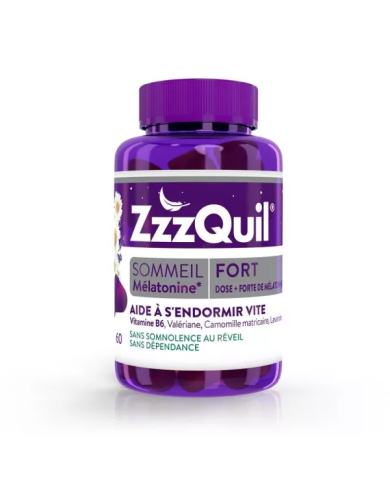 ZZZQUIL Fort sommeil 60 gummies