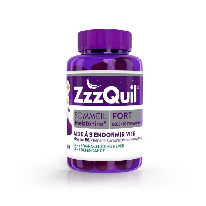 ZZZQUIL Fort sommeil 60 gummies