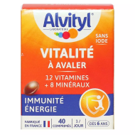 ALVITYL Vitalité à avaler Dès 6 ans Boite de 40 Comprimés