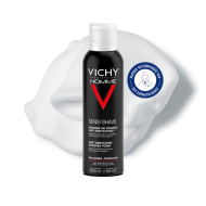 VICHY HOMME Mousse à raser Peaux sensibles Aérosol de 200ml