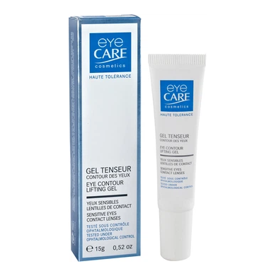 EYE CARE Gel Tenseur Contour des Yeux Anti-rides Haute Tolérance Tube de 15 grammes
