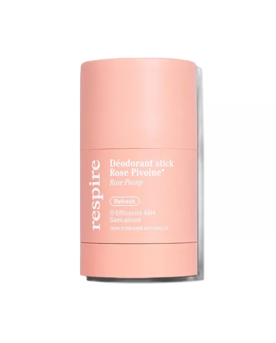 Respire Déodorant solide à la Rose Pivoine Stick de 50g
