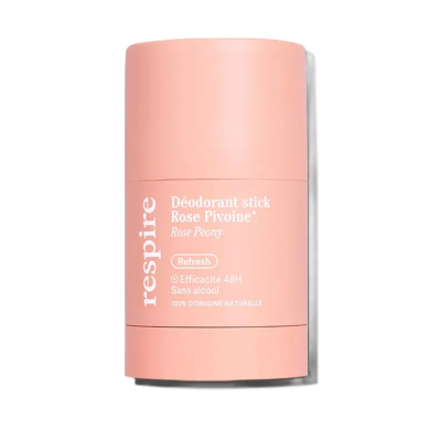 Respire Déodorant solide à la Rose Pivoine Stick de 50g