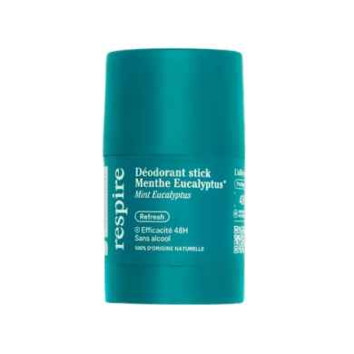 RESPIRE Déodorant Solide Menthe Eucalyptus Stick de 50G