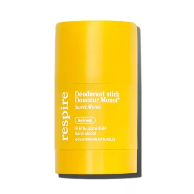 Respire Déodorant solide Douceur Monoï Stick de 50g