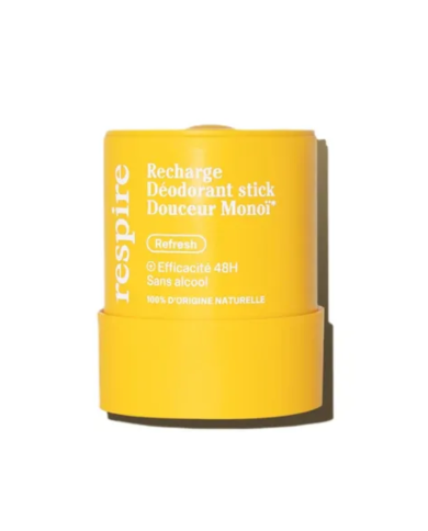 Respire Déodorant solide Douceur Monoï Recharge de 50g