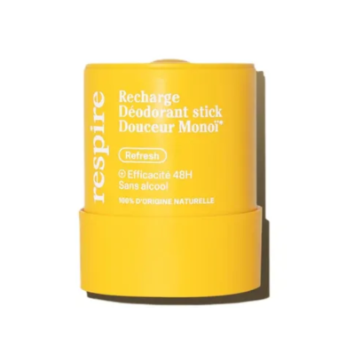 Respire Déodorant solide Douceur Monoï Recharge de 50g