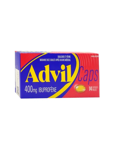 ADVILCAPS Ibuprofene 400 mg Boite de 14 capsules molles