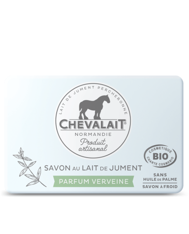 CHEVALAIT Savon au lait de jument sans parfum  Pain de 100 grammes