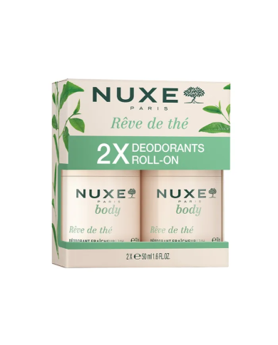 NUXE REVE DE THE Déodorant Fraîcheur 24h Lot de 2 Roll on 50 ml