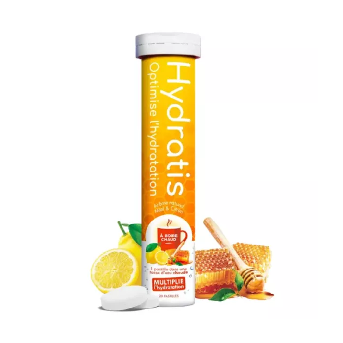 Hydratis Solution d'Hydratation Goût pomme canelle Boite de 20 pastilles