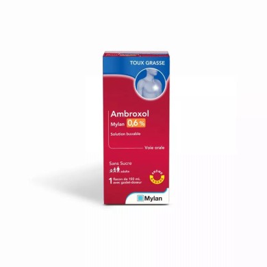 AMBROXOL SIROP SANS SUCRE 0,6% Flacon de 150Ml