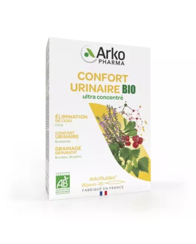 ARKOPHARMA Arkofluide BIO Confort Urinaire Boite de 20 ampoules