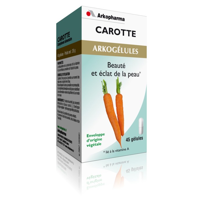 ARKOGELULES Carotte Gélules Flacon de 45 Arkopharma - 1
