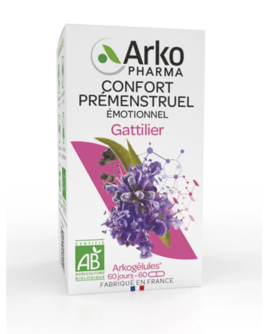 ARKOGELULES GATTILIER Confort prémenstruel et ménopause Boite de 60 gélules