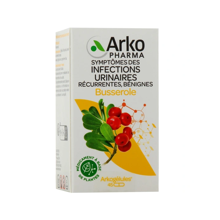 ARKOGELULES Busserole contre les infections urinaires  Flacon de 45 Gélules
