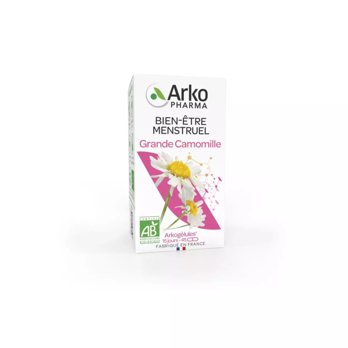 ARKOGELULES Grande Camomille Bien-être prémenstruelle Boite de 45 capsules