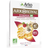 ARKOPHARMA ARKOROYAL DYNERGIE bio Fortifiant et stimulant Boite de 20 ampoules