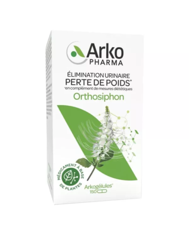 ARKOGELULES Orthosiphon Perte de poids Flacon de 150 Gélules