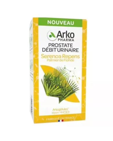 Arkogélules palmier de Floride "Prostate - débit urinaire" Flacon de 45 gélules