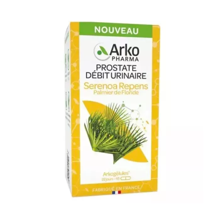 Arkogélules palmier de Floride "Prostate - débit urinaire" Flacon de 45 gélules