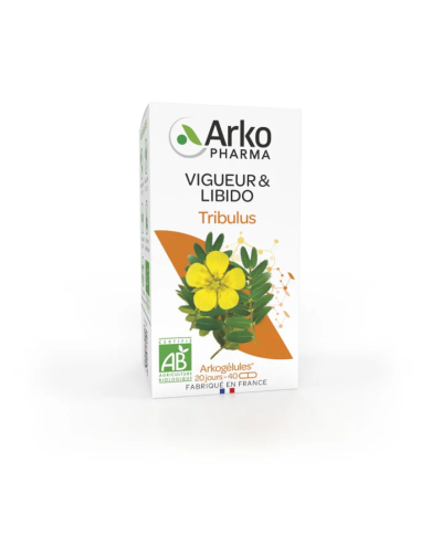 ARKOPHARMA Tribulus BIO  "Vigeur et libido" Boite de 40 gélules