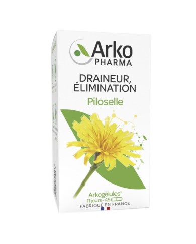 ARKOGELULES Piloselle " draineur et élimination" Flacon de 45 Gélules