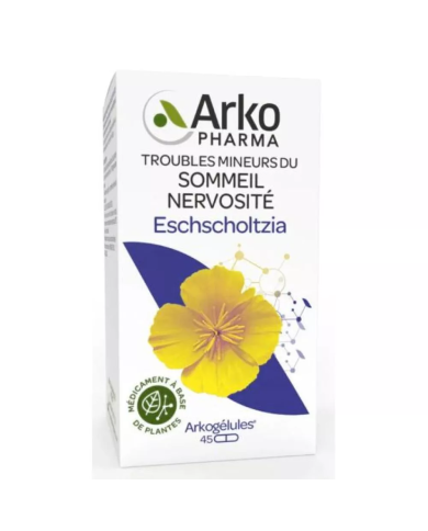 ARKOGELULES Eschscholtzia "sommeil et nervosité" Boite de 45 gélules