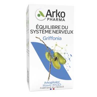 ARKOGELULES Griffonia "équilibre du système nerveux" Boite de 40 gélules