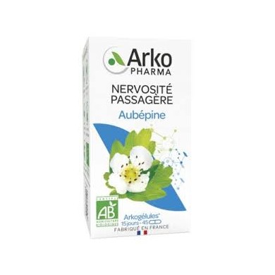 ARKOGELULES Aubépine BIO "nervosité passagère" Flacon de 45 Gélules
