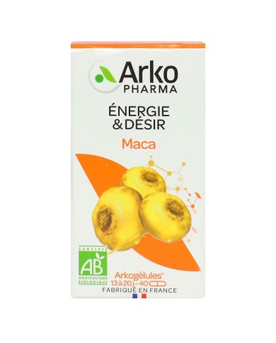 ARKOGELULES MACA BIO Boite de 40 gélules