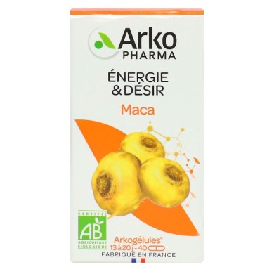 ARKOGELULES MACA BIO Boite de 40 gélules