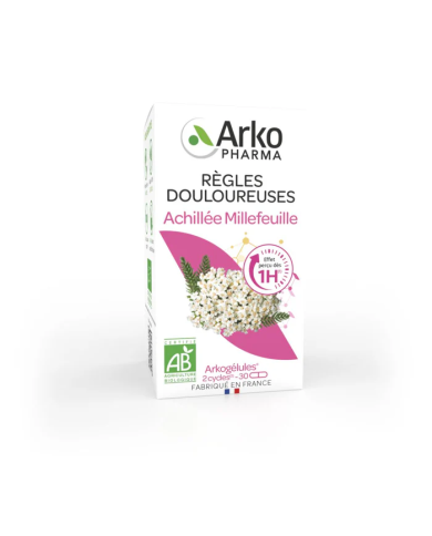 Arkogélules BIO Achillée Millefeuille "Règles douloureuses" Boite de 30 gélules
