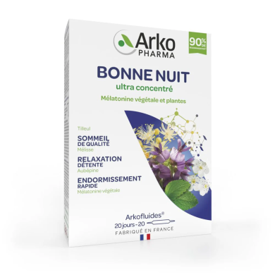 Arkofluides Bonne Nuit Ultra Concentré Boite de 20 ampoules