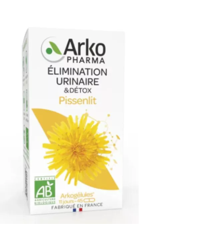 ARKOGELULES Pissenlit "élimination urinaire et détox"  Flacon de 45 gélules