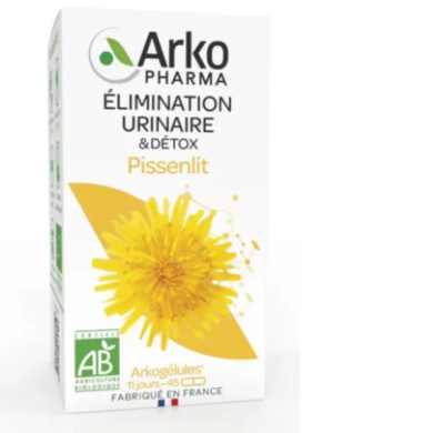 ARKOGELULES Pissenlit "élimination urinaire et détox"  Flacon de 45 gélules