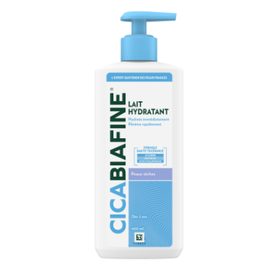 CICABIAFINE Lait hydratant corporel Peaux sèches Flacon pompe de 400ml