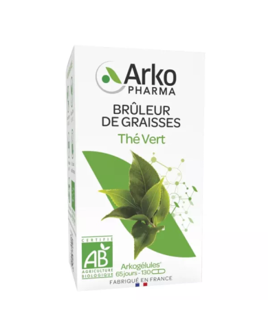 ARKOGELULES Thé vert "Brûleur de graisses" Flacon de 130 gélules