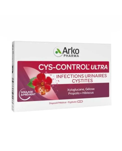 Arkopharma Cys-Control Ultra Infections Urinaires et Cystites Boite de 15 Capsules