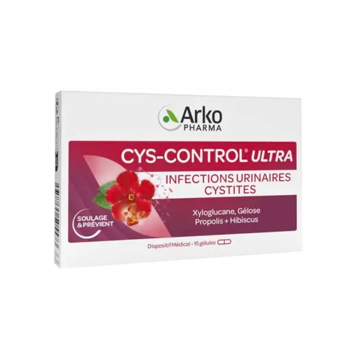 Arkopharma Cys-Control Ultra Infections Urinaires et Cystites Boite de 15 Capsules