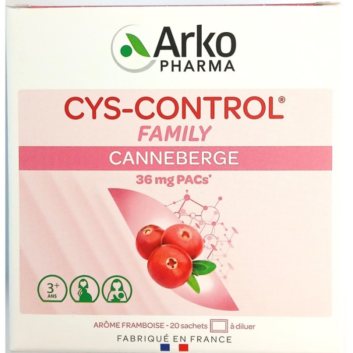 CYS CONTROL Family Canneberge Boite de 20 sachets dès 3 ans