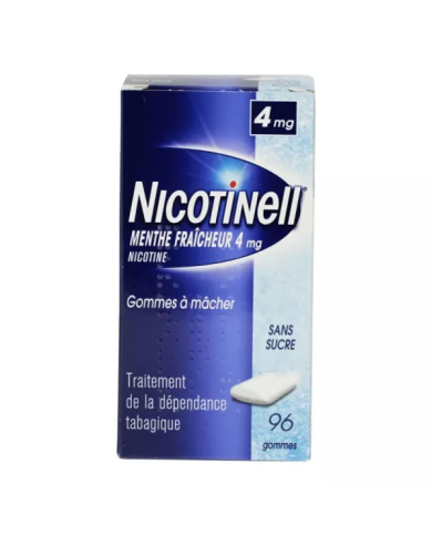 Nicotinell 4mg Gommes Menthe Fraîche Boite de 96 Gommes