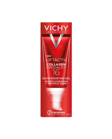 Vichy Liftactiv Collagen Specialist 16 Glow Boosting Gel Visage Booster Hydratation et Eclat Tube de 50ml