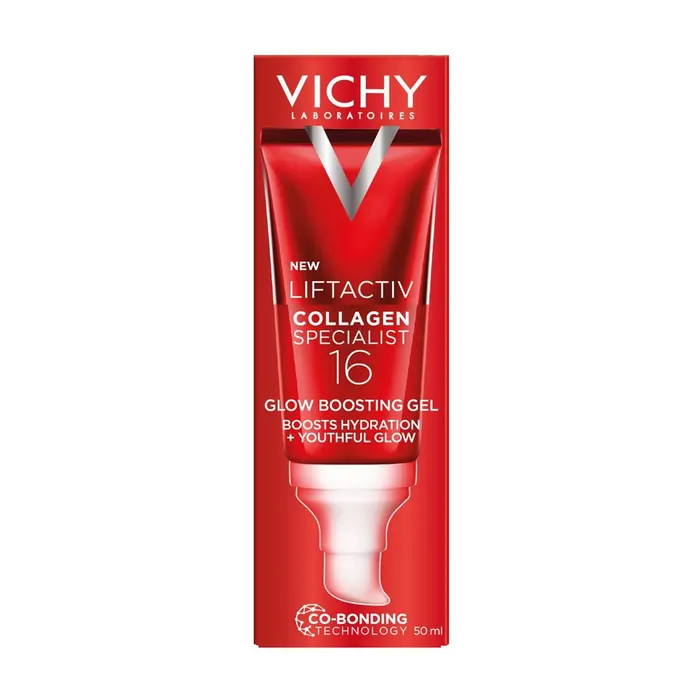 Vichy Liftactiv Collagen Specialist 16 Glow Boosting Gel Visage Booster Hydratation et Eclat Tube de 50ml