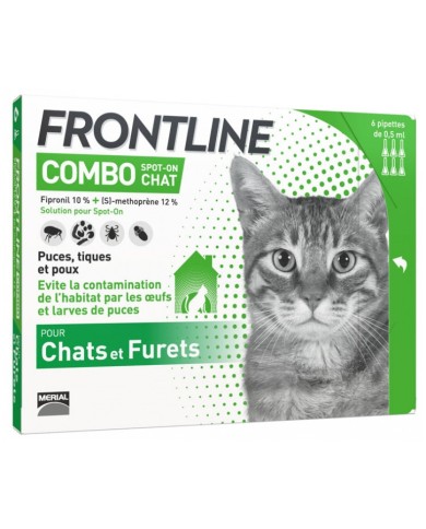 FRONTLINE COMBO Solution externe Chat 6 doses