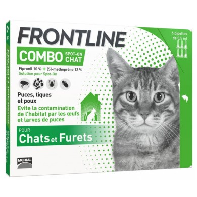 FRONTLINE COMBO Solution externe Chat 6 doses