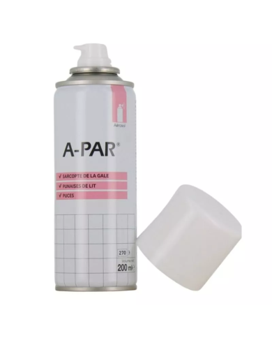 APAR Solution désinfectante anti-parasitaire Aérosol de 200ml